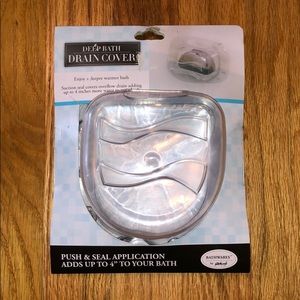 Deep bath drain cover! Adds 4inches to your bath!!